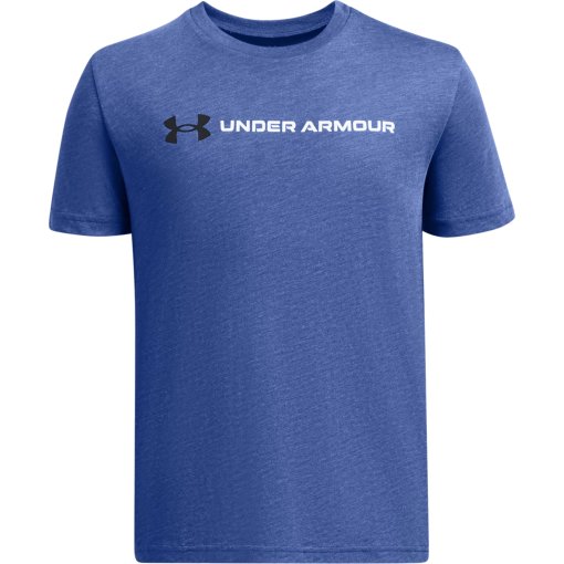 Immagine prodotto da Under Armour Maglia a Maniche Corte Ragazzo - UA Logo Wordmark - Tech Blue/Nero