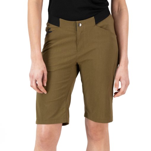Photo produit de Mons Royale Short Femme - Diversion Merino Trail - dark olive