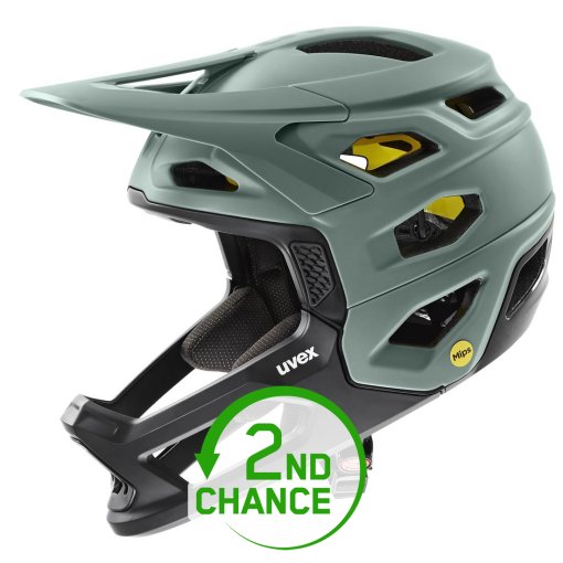Produktbild von Uvex revolt MIPS Helm - moss green-black matt - B-Ware