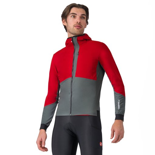 Photo produit de Castelli Veste Homme - Fly Unltd - rich red/urban grey 645