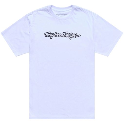 Photo produit de Troy Lee Designs T-Shirt Homme - Signature White/Black
