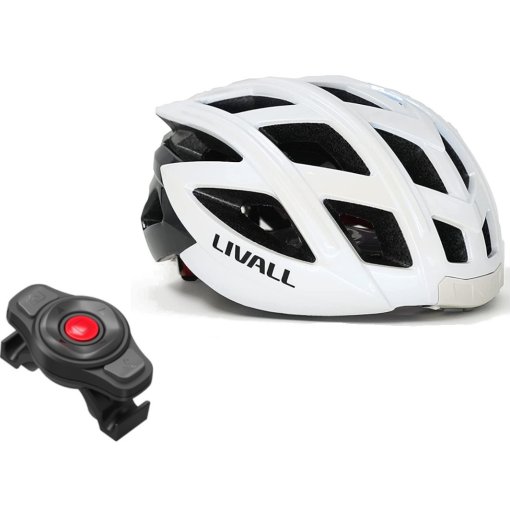 Foto de Livall Casco Bicicleta - BH60SE Neo II + Control Remoto del Manillar BR80 - blanco