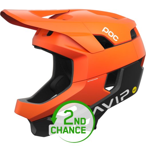Produktbild von POC Otocon Race MIPS Helm - 8375 fluorescent orange avip/uranium black matt - B-Ware