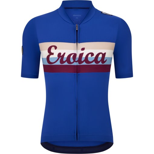 Photo produit de Santini Eroica Timo Maillot à manches courtes pour hommes ER94075CTIMO - navy NY