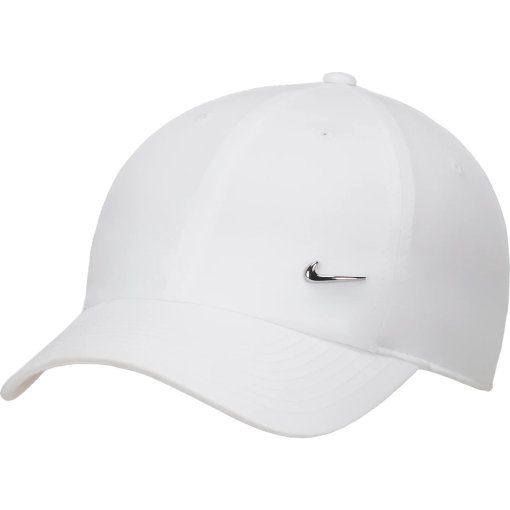 Foto de Nike Gorra - Dri-FIT Club Metall-Swoosh Logo - white/metallic silver FB5372-100