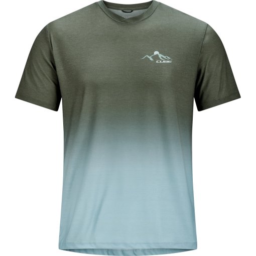 Picture of CUBE MTB Soft Touch Round Neck Short Sleeve Jersey Men - olive´n´sage