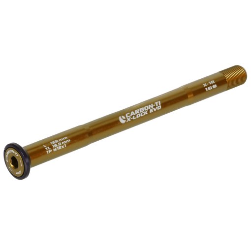 Foto de Carbon-Ti X-Lock EVO Eje pasante - 12x142mm - X-12 - M12x1.0mm - Longitud 159mm - oro