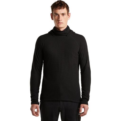Picture of Icebreaker Merino 400 RealFleece™ Grid Blackridge Pullover Hoodie Men - Black