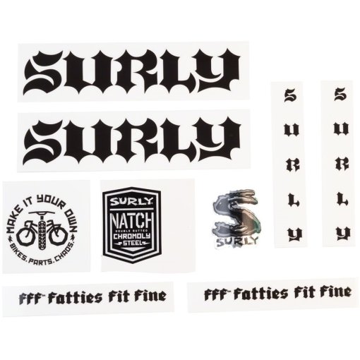 Photo produit de Surly Born To Lose Lot d&#039;autocollants - noir