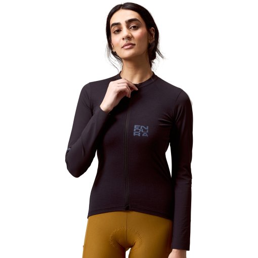 Image of Endura Alltrack Ride Long Sleeve Jersey Women - black