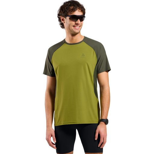 Produktbild von Odlo X-Alp Trailrunning-Shirt Herren - guacamole - deep depths
