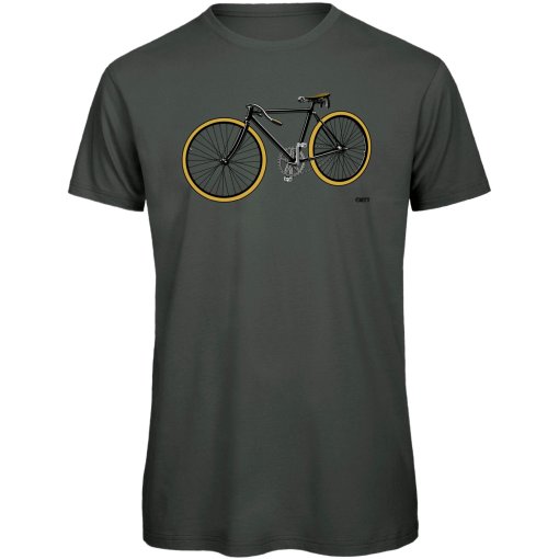 Produktbild von RTTshirts Retro Rennrad Fahrrad T-Shirt Herren - dunkelgrau