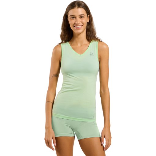 Foto de Odlo Camiseta Interior sin Mangas Mujer - Performance X-Light V-Neck - patina green