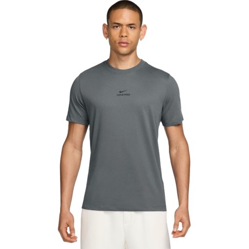 Productfoto van Nike Dri-FIT Studio Pro Shirt Heren - smoke grey/black IH1947-084