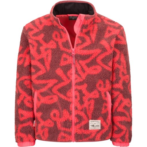 Foto de Trollkids Lyngdal Chaquetas para niños - Pink Salmon/Frozen Berry