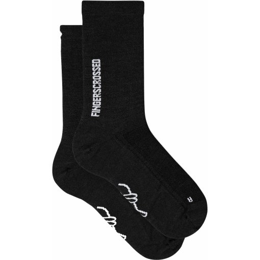 Foto de FINGERSCROSSED Calcetines Ciclismo - Light Merino Silk - Negro