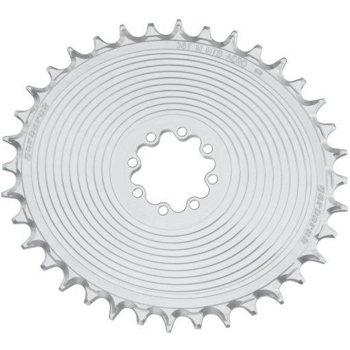 Picture of Garbaruk MTB AERO Chainring | Oval | SRAM 8-Bolt | Direct Mount | 0mm Offset - silver