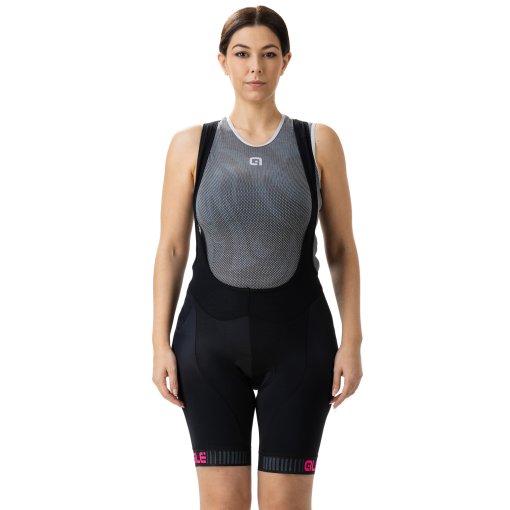 Foto de Alé Culotte Corto con Tirantes Mujer - PRAGMA Traguardo - black/fluo pink