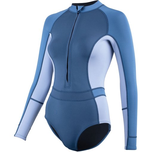 Slika izdelka Zone3 Yulex® Ženska kopalka z dolgimi rokavi - multi blue/white