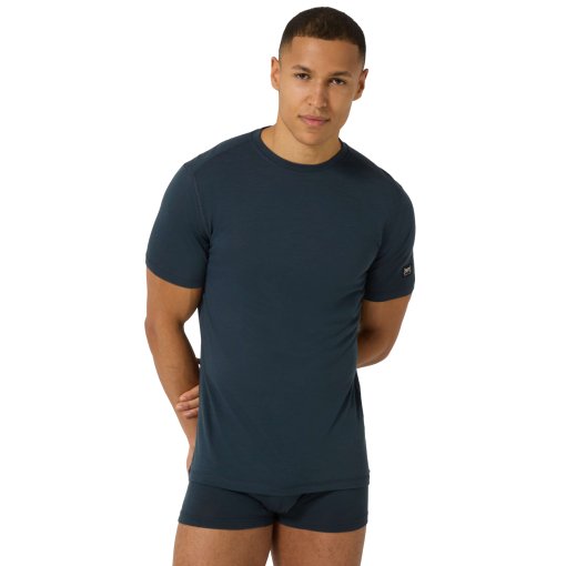 Produktbild von SUPER.NATURAL Sierra140 Kurzarm-Unterhemd Herren - Blueberry