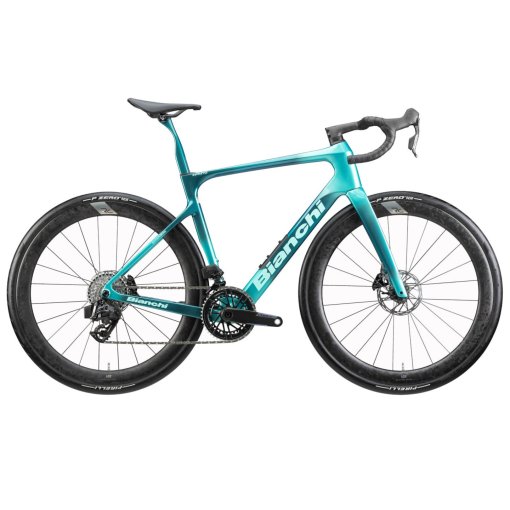 Picture of Bianchi INFINITO PRO - Force AXS - Carbon Road Bike - 2026 - metallic celeste / dark turquoise / CK16 full glossy