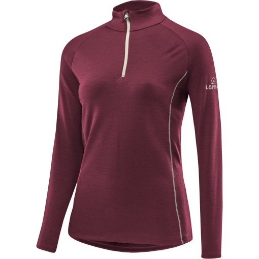 Foto de Löffler Jersey Midlayer Mujer - Transtex® Merino - aubergine 536