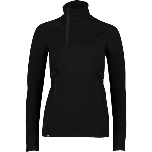 Foto de Mons Royale Camiseta Interior Manga Larga Mujer - Olympus Merino 1/2 Zip - negro