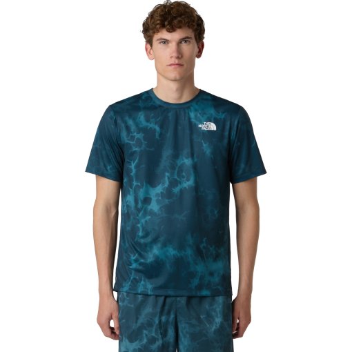 Foto de The North Face Camiseta Hombre - 24/7 Print - Deep Cypress Light Refractions Print
