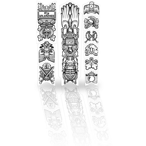 Foto de Unleazhed Tubo Superior Vinilo Bicicleta - Frame Unscratch BP01-S - Empire Black Matt