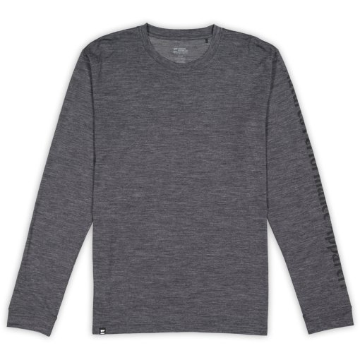 Foto de Mons Royale Camiseta de Manga Larga Hombre - Zephyr Merino Tencel™ - smoke