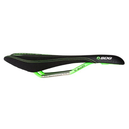 Foto de SDG Circuit MTN Ti-Alloy Sillín - negro/verde lima
