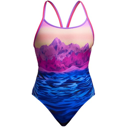 Photo produit de Funkita Diamond Back Eco Maillot de bain une pièce pour femmes - Pink Peaks