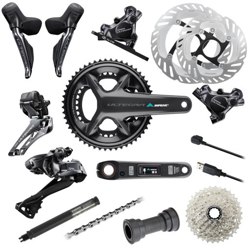 Slika izdelka Shimano Ultegra R8100 | INPEAK Groupset - Di2 | 2x12-stopenjska | 160/140 | 50/34 | 11-30 - Posebna Ponudba