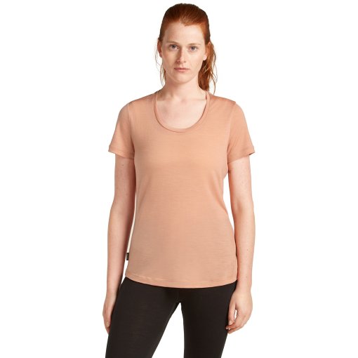 Produktbild von Icebreaker Merino 125 Cool-Lite™ Sphere III T-Shirt mit U-Ausschnitt Damen - Desert Sand