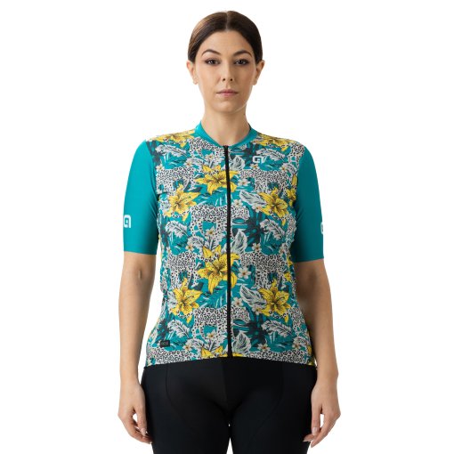 Foto de Alé Maillot de Manga Corta Mujer - PR-E Hibiscus - cobalt blue