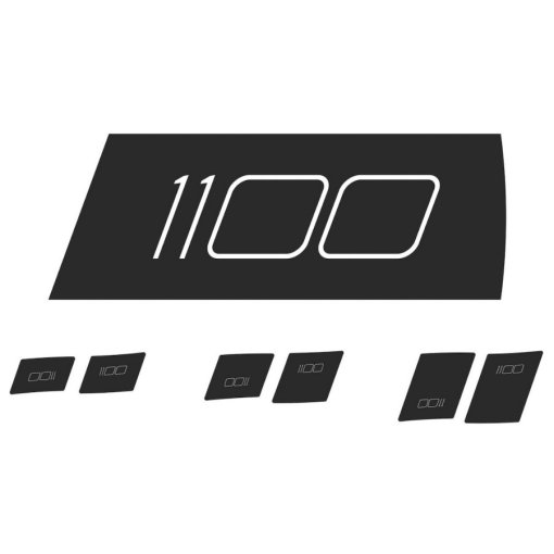 Immagine prodotto da DT Swiss Decal Set ARC 1100 db Disc - WRS10036122S - black