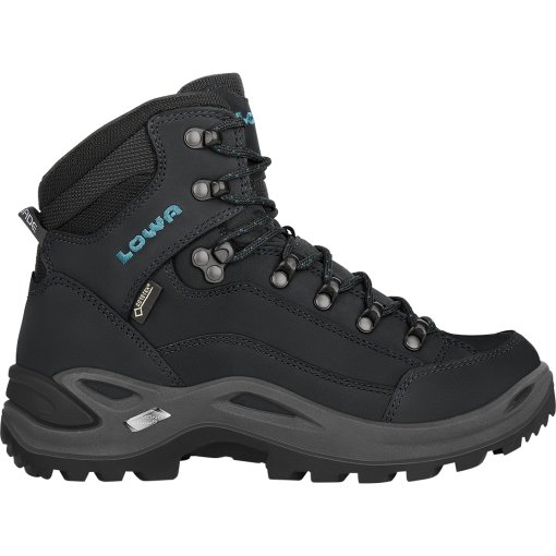 Foto de LOWA Botas Senderismo Mujer - Renegade Evo GTX Mid - Wide - asphalt/turquesa