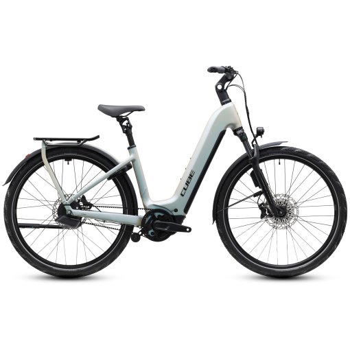 Produktbild von CUBE KATHMANDU HYBRID Deluxe EXC 800 - Easy Entry - Trekking E-Bike - 2027 - glintsand / black