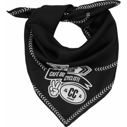 Foto de Café du Cycliste Pañuelo - Carre De Soie - white on black