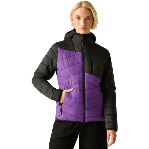 Foto de Dare 2b Aero Fuse Padded Chaqueta de mujer - ZHP Amaranth Purple/Black