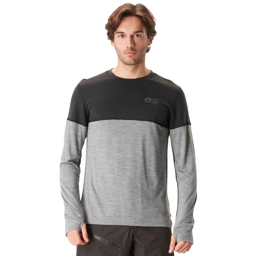 Foto de Picture Ropa Interior - Eaton Merino Top - Grey Melange-Black