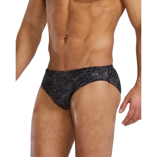 Produktbild von TYR Etch Durafast Elite® Badeslip Herren - black/steel
