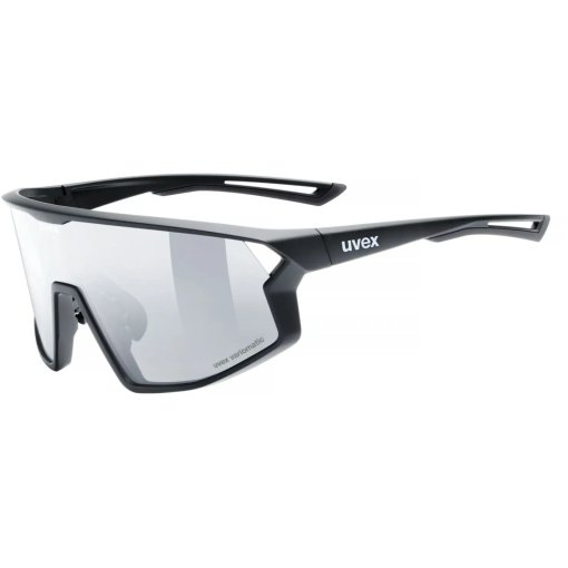 Photo produit de Uvex skyryse V Lunettes vélo - black matt/litemirror silver