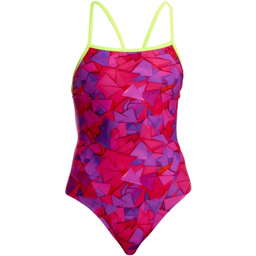 Photo produit de Funkita Single Strap Eco Maillot de bain une pièce pour femmes - Try Pink