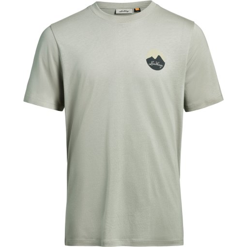 Productfoto van Lundhags Järpen Printed T-Shirt Heren - Moss Grey 11199