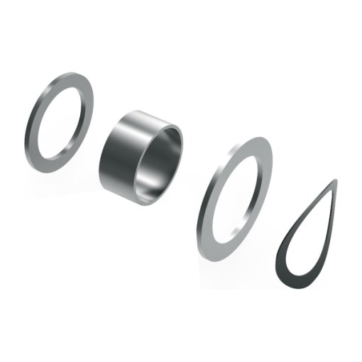 Foto de MAHLE Juego de Adaptadores SRAM GXP | 4 piezas - 41010410005000