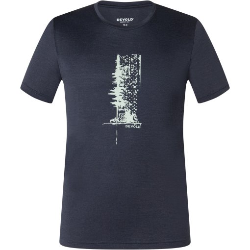 Photo produit de Devold T-Shirt Homme - Classic Pine - 284A Ink