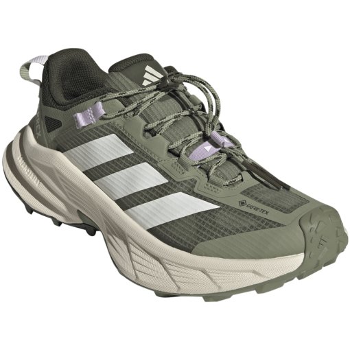 Produktbild von adidas TERREX Free Hiker SL Low GORE-TEX Wanderschuhe Damen - tent green/off white/ice lavender KJ1920