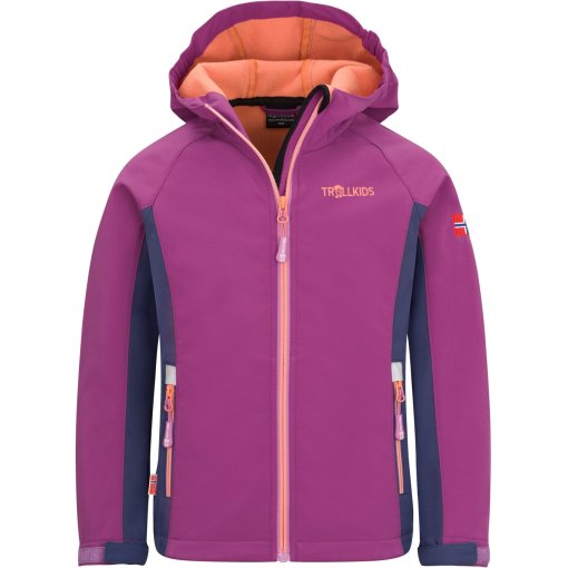 Foto de Trollkids Chaqueta Niña - Kristiansand - Mallow Pink/Violet Blue/Papaya