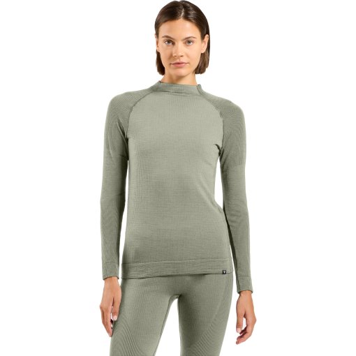 Immagine prodotto da Odlo Base Layer Girocollo senza Maniche Donna - Seamless Performance Wool - shadow